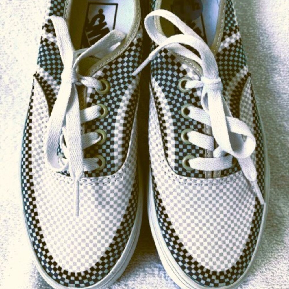 Vans Authentic Era Tileboard White Green sneakers Size 7-1/2